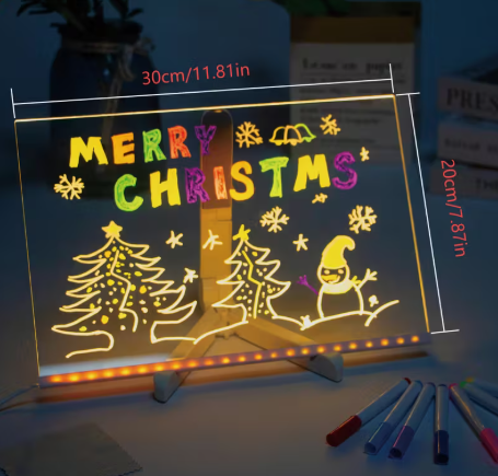 Surface lumineuse colorée pour dessiner et écrire à l’infini sans écran