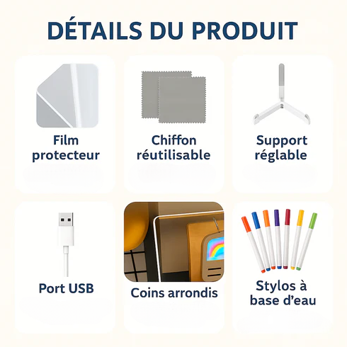 Accessoire créatif éducatif et sans poussière pour apprendre en s’amusant